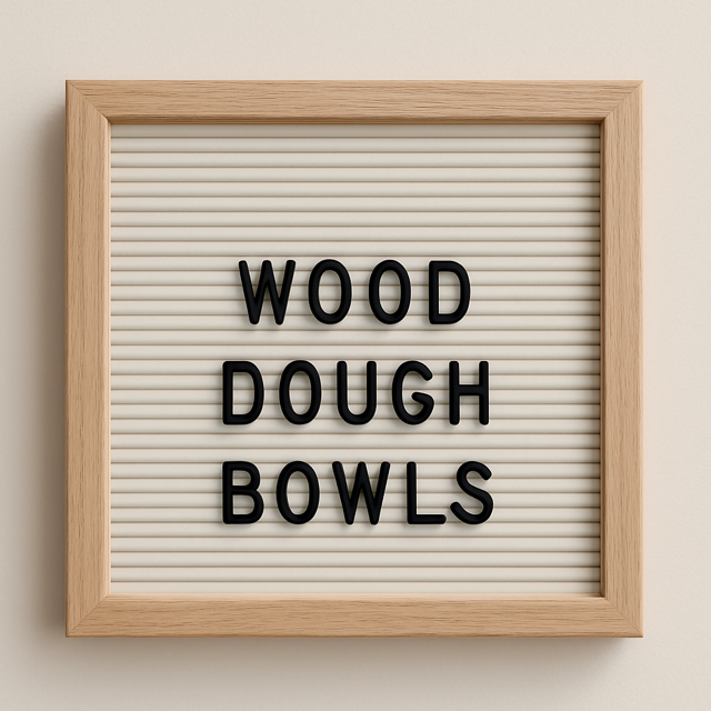 Wooden Dough Bowls