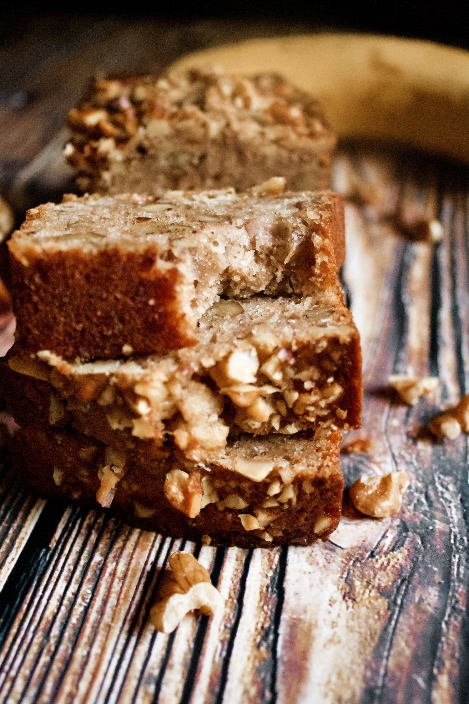 Banana Nut Bread Wooden Bowl