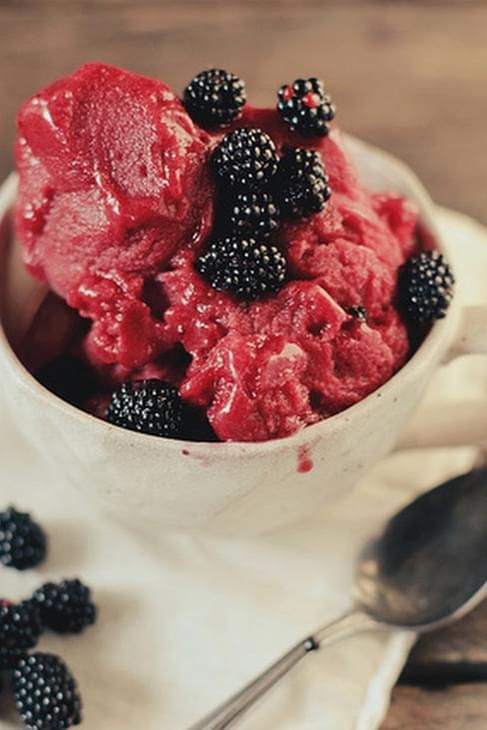 Black Raspberry Wooden Bowl