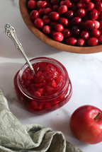 Cranberry Marmalade Wooden Bowl