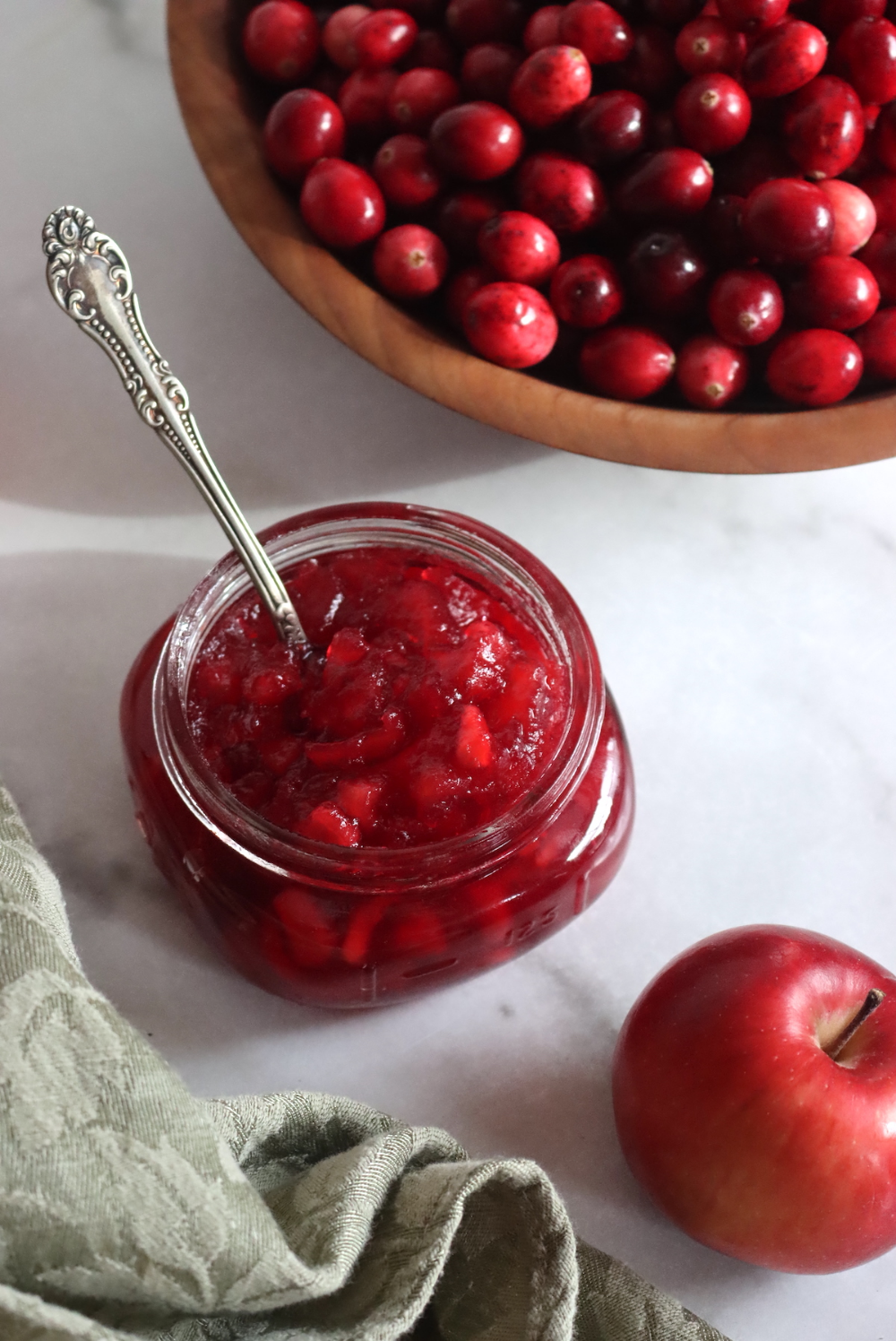 Cranberry Marmalade Wooden Bowl